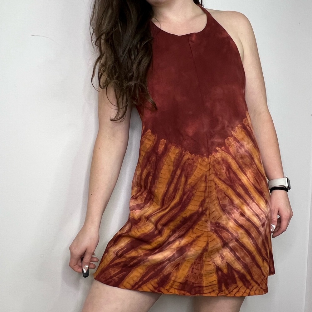 Errant Clothing by XCVI Red and Orange Women's Beach Cover Up Dress NEW With Tag